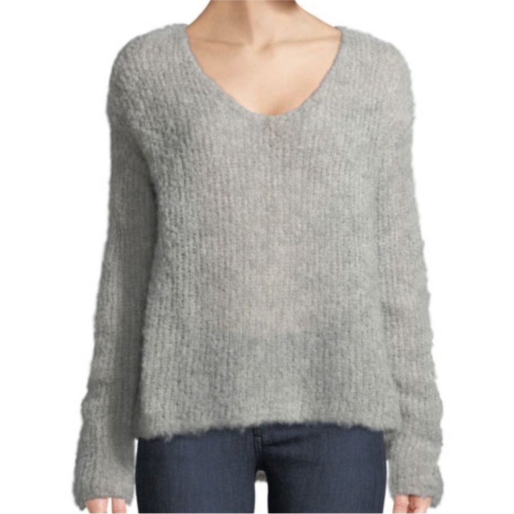 Rag & Bone Freda Alpaca-Blend Sweater Light Gray